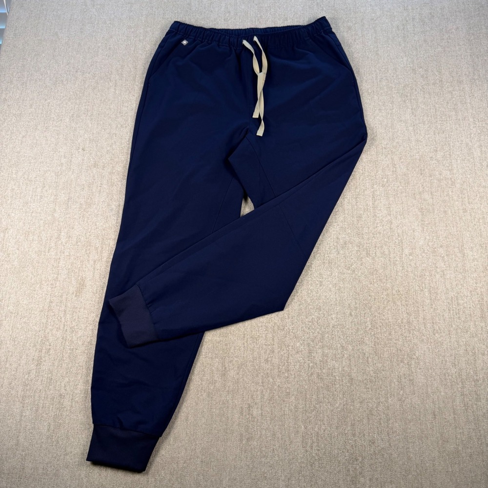 FIGS Tansen Jogger Scrub Pants Womens Medium Navy Blue Technical Collection